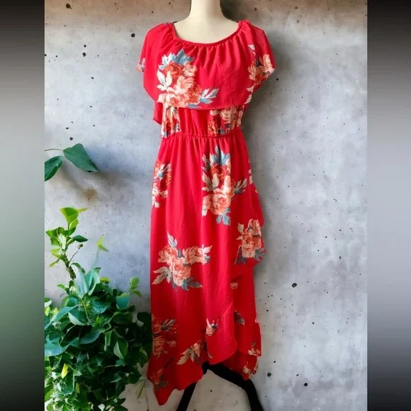 Mimi Chica Off the Shoulder Maxi Dress By Nordstrom 
Size XL - Picture 10 of 12